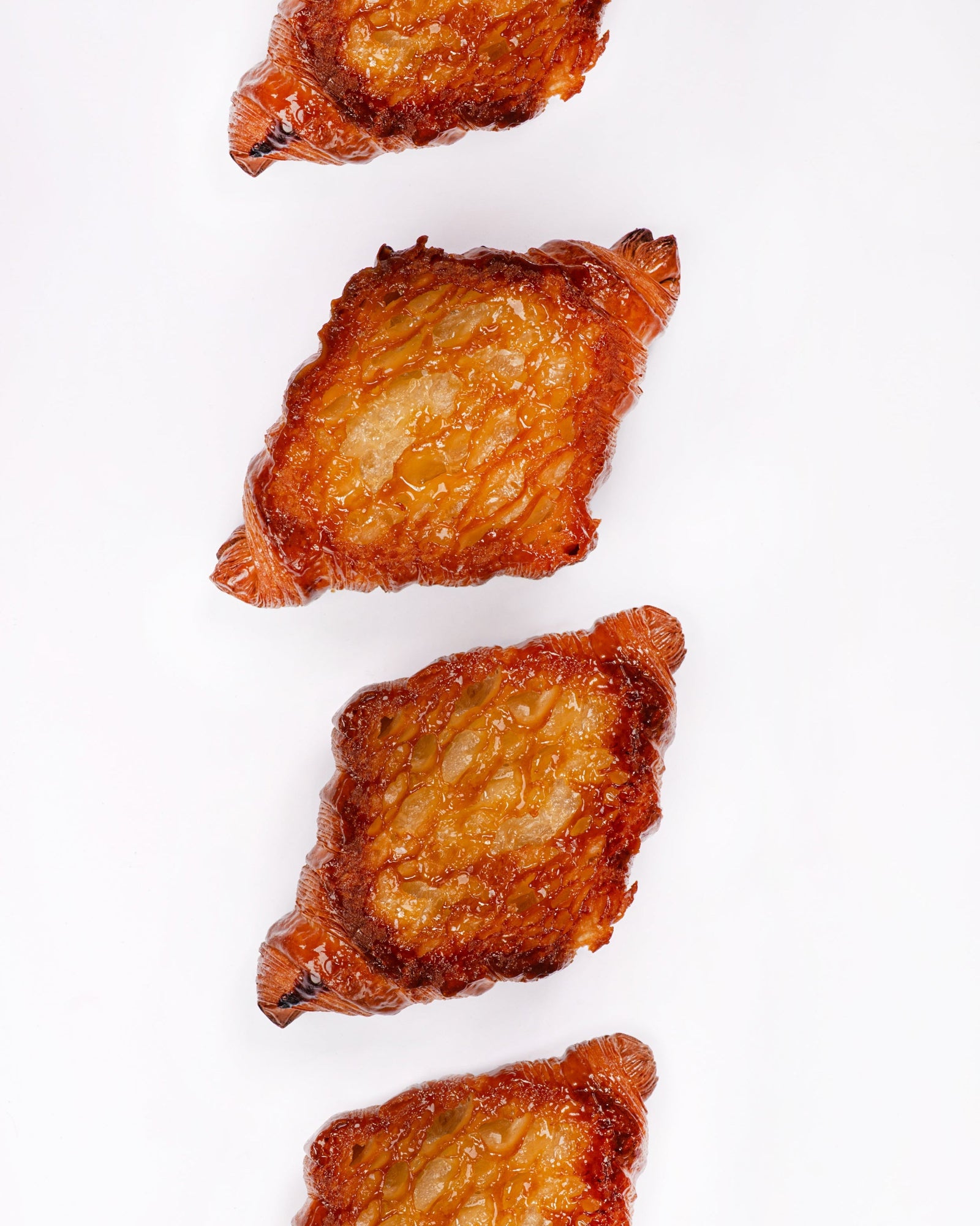 Toasted croissant with honey caramel and sea salt