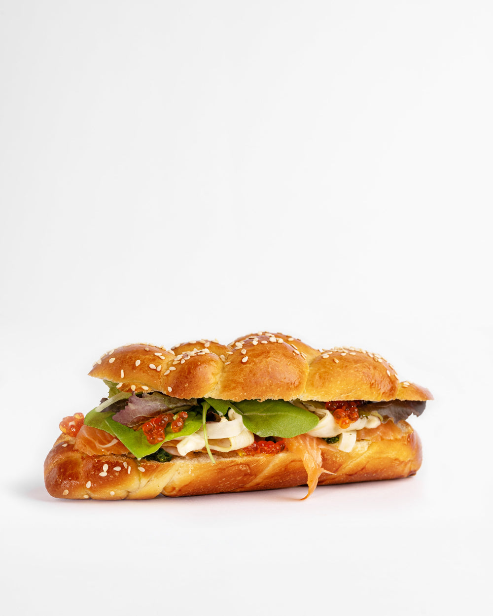 Hokkaido duonos užkandis su lašiša